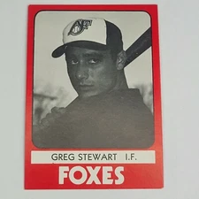 1980 TCMA Appleton Foxes Minor League #19 GREG STEWART