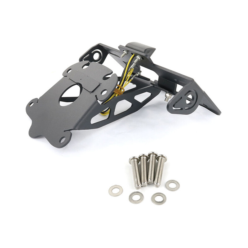 Motorcycle License Plate Bracket Fender Eliminator For Yamaha MT-09/MT09 SP 2024-2025 - CNC Aluminum, With Tail Light