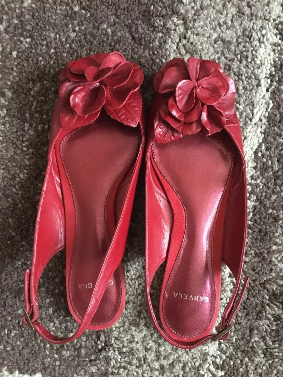 Burgundy hotsell flat sandals