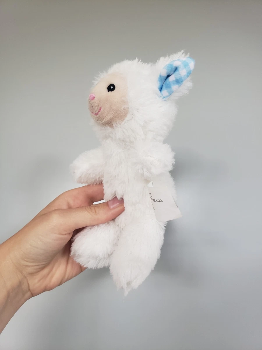 Easter Lamb Sheep Mini Cuddly Toy George Asda soft toy Blue Gingham Ears