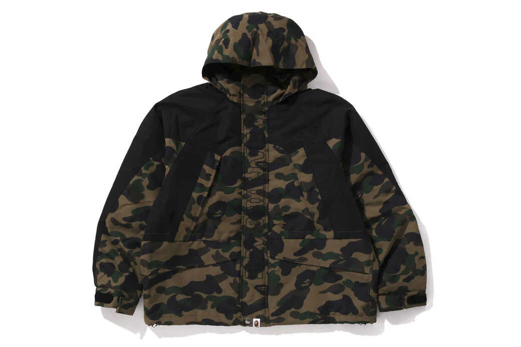 A BATHING APE　スノボジャケット A Bathing Ape Men's Snowboard Jacket 2024 FW Model 1ST CAMO