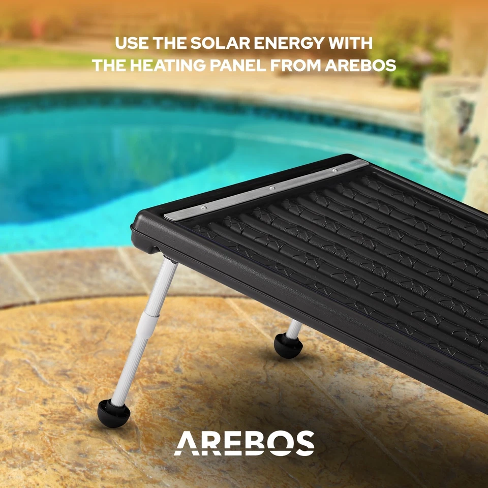 AREBOS Colector solar Piscina Calentador solar Calefacción solar Estera solar - Imagen 3 de 4