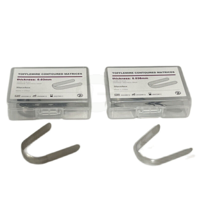 Bandes Matrices Dentaires Tofflemire En Acier Inoxydable 0.03mm/0.038mm - Pour Obturations Dentaires, Orthodontie