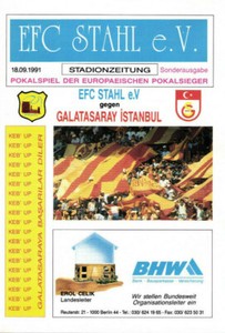 CWC EC II 91/92 EFC Steel Eisenhüttenstadt - Galatasaray Istanbul, 18.09.1991