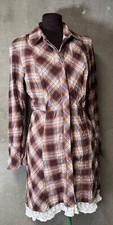 Peruvian Connection Ojai Plaid shirtdress Sz 10 Fall Dress Plaid Dress Fall