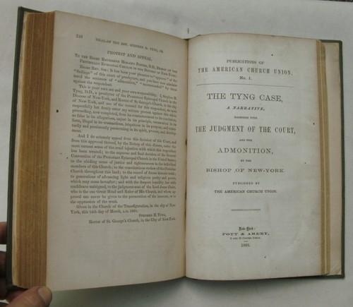 The Tyng Case & Trial Of The Rev. Stephen H. Tyng, Jr. 1868 Hardcover - Picture 9 of 12