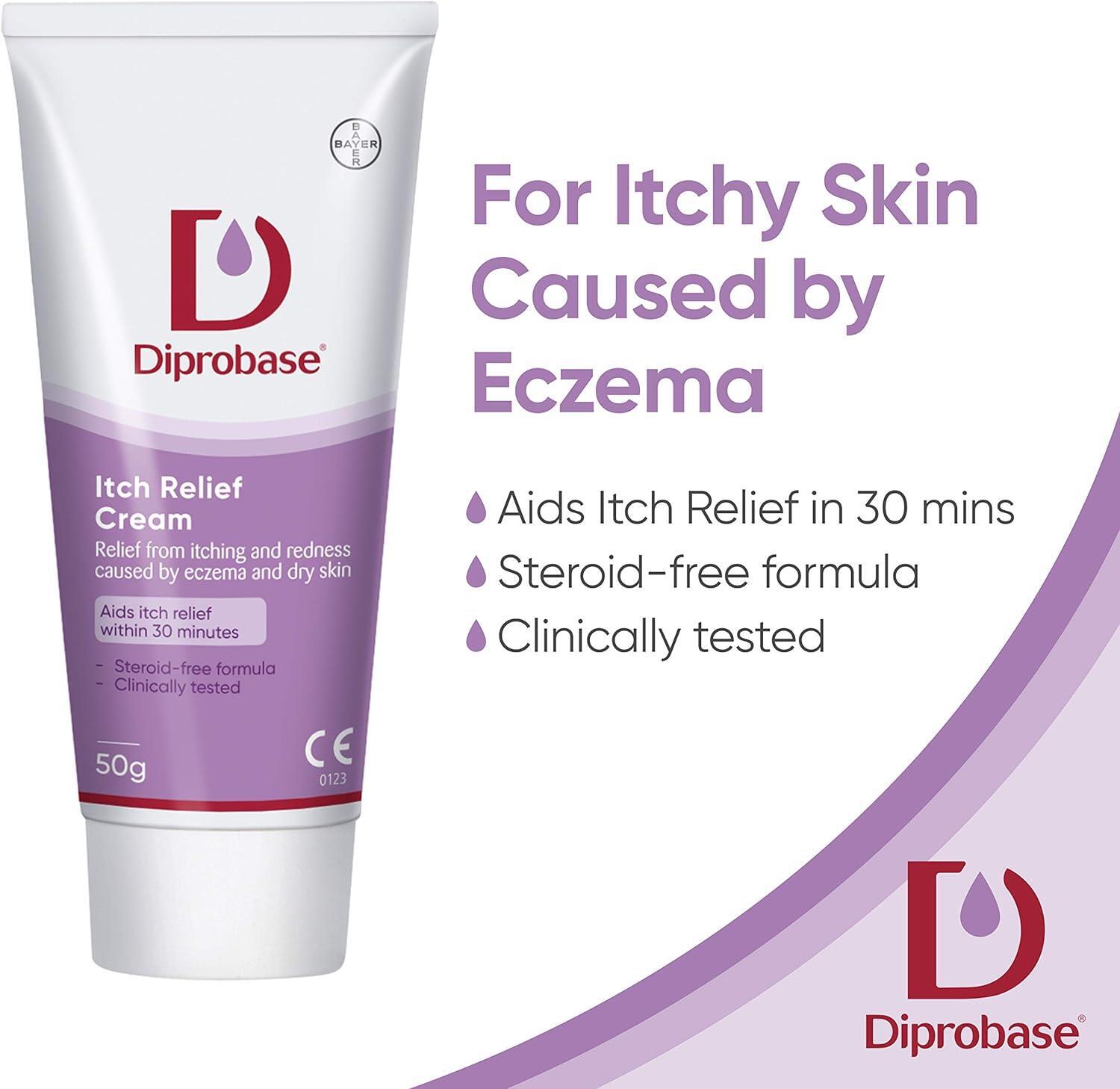 Diprobase Itch Relief SteroidFree Cream & Dry Skin Moisturiser BBE 07/