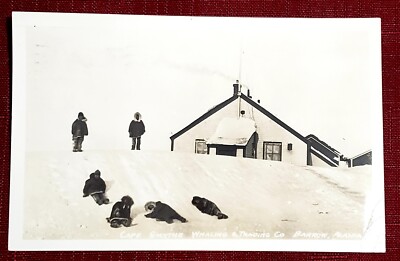 Native American Eskimos Real Photo Posrcard Cape Smythe Whaling Co Barrows AK