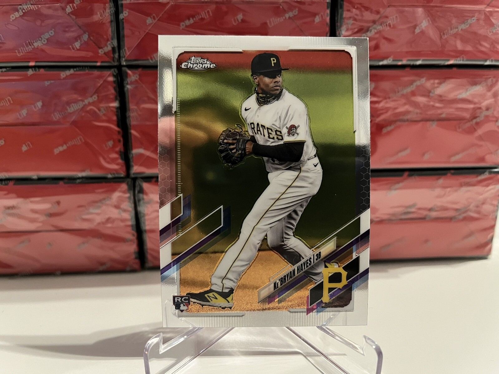 2021 MLB Topps Chrome Ke’Bryan Hayes #191 Base Rookie Card