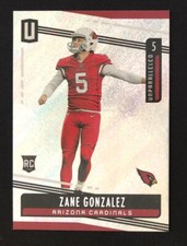 2019 Unparalleled Football Zane Gonzalez RC Arizona Cardinals Card #156
