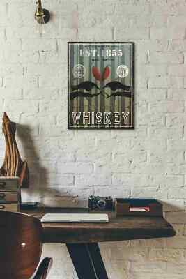 Epic Graffiti 'Old Salt Whiskey Love Birds' by Ryan Fowler, Giclee Canvas Wall A
