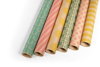 Kraft Multi Color Printed Wrapping Paper Set - 6 Rolls - Multiple Patterns - ... on sale Kraft Multi Color Printed Wrapping Paper Set - 6 Rolls - Multiple Patterns - ... on sale