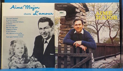Lot of 2 Aime Major (in French) LPs Chante L'Amour / Self Titled BX15