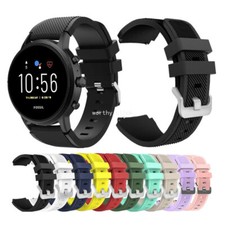 Fossil Gen 5 / Men's Gen 6 5E Watch Band 22mm Rugged Silicone Sport Watch Strap