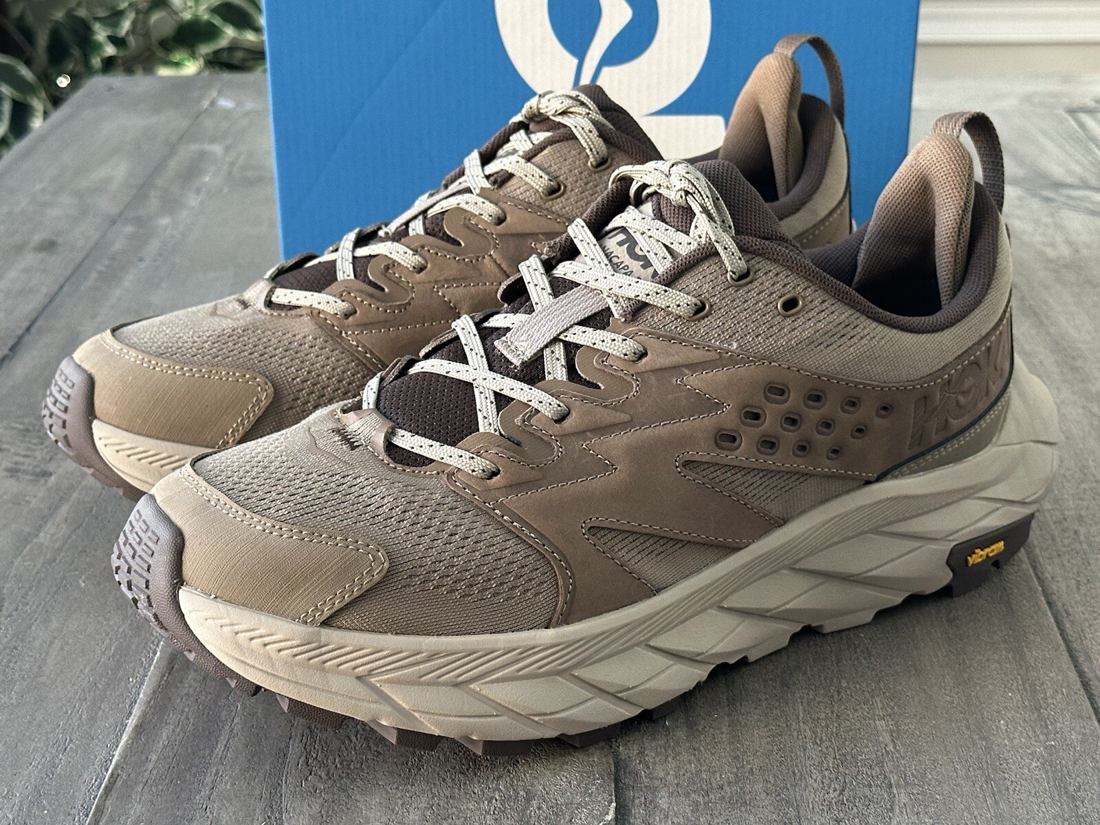 Hoka Men’s US 10.5D Anacapa Breeze Low Dune Oxford Tan Shoes, Style 1127920/DOTN image 6