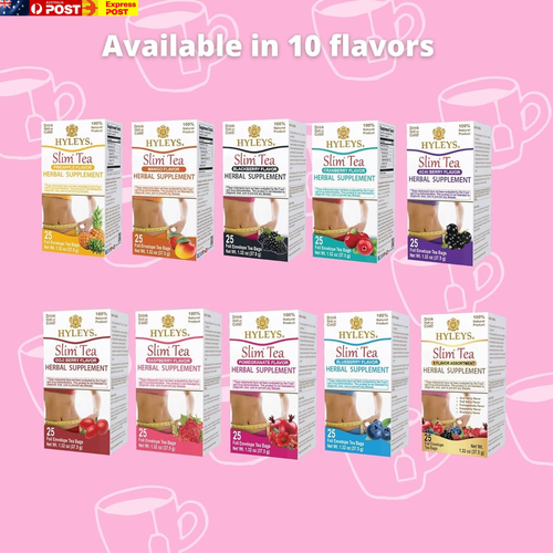 Tea 9 Pack of Slim Tea 9 Flavor Assortment 100 Tea Bags (100% Natural, Sugar Fr - Picture 11 of 12
