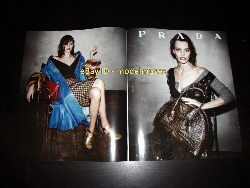 PRADA 2 Pagine Magazine STAMPA AD 2013 ERICHSEN MURPHY gambe donna caviglie piedi