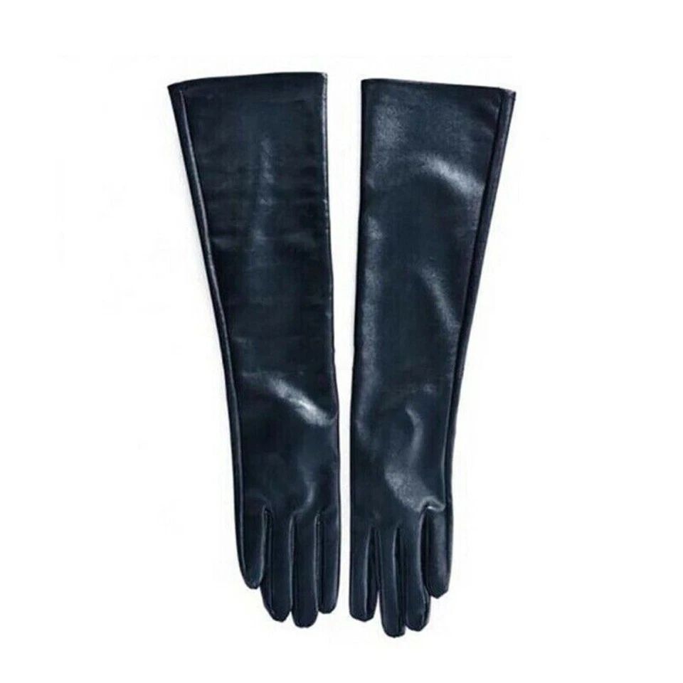 Women Long Elbow Gloves Soft Leather Gloves Fashion Gloves - Image 3 of 4
