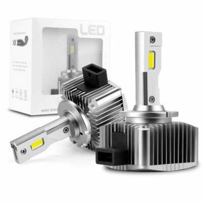 D1S D1R LED Headlight Bulbs 180W 6000K White Replace HID Conversion Lamp Pair