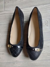 Marc Fisher Womens Leather Black Loafers Dressy Size 9