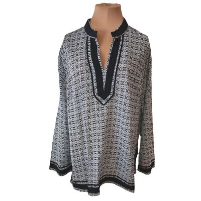 Vinatge Saint Tropez West Women's 1X 100% Cotton California-cool Tunic Blouse