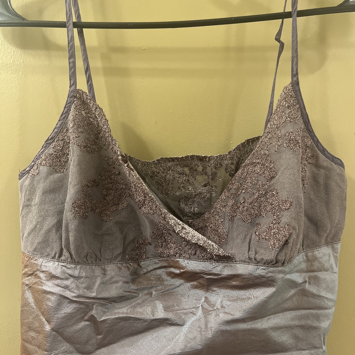 Dosa Silk Grey Camisole Top Sz 1 (item B11) | eBay