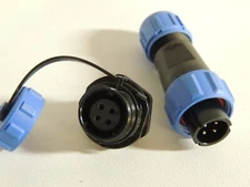4 Pin Male Female Waterproof Electrical Connector SP13 Series Type Plug Socket 