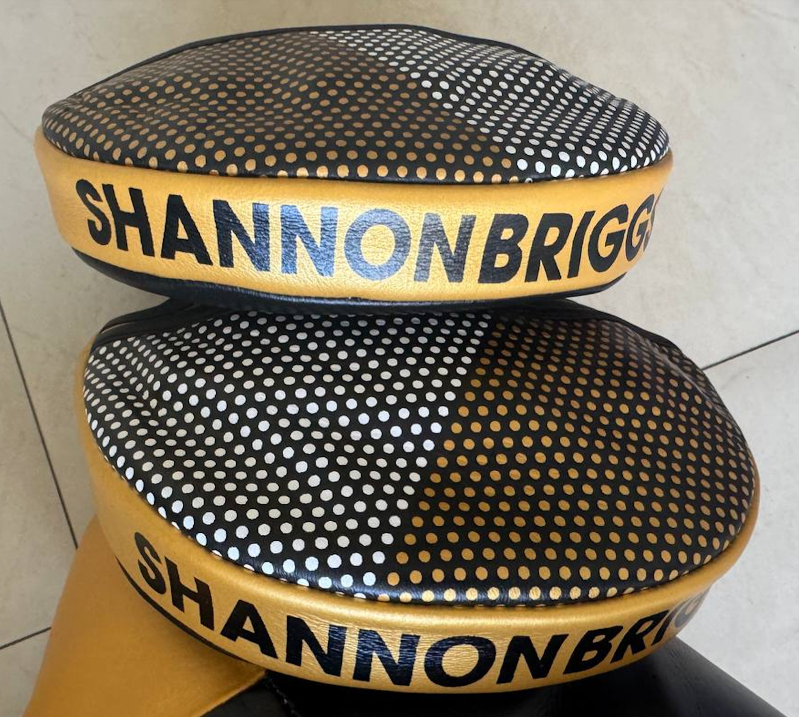 SPARBAR Gold Black Boxing Sparring Kit Shannon Briggs Personalized SB1