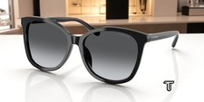 COACH HC8271U 5002T3 Square Black Dk Grey Grad Polarized 57 mm Womens Sunglasses