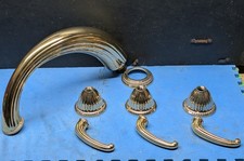 Vintage Solid Brass Tub Spout/Faucet  Brass Handles fixtures only 