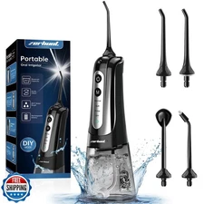 Water Dental Flosser Pick for Teeth: 4 Modes Cordless Portable Water Flossers