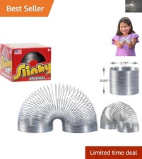 Metal Slinky Spring Toy 2.75-Inch - Educational Fidget Toy for Children 5 and Up