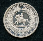 CSA Confederate States of America "One Dollar" 1 OZ Silver Round Eagle