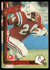 1991 Action Packed #53 Jon Vaughn Rookie RC Patriots football card. rookie card picture
