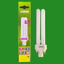 10x 18W Luxram G24q-2 4 pin CFL PL Light Bulbs 6400K Daylight Low Energy Lamp