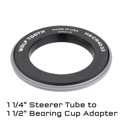 Wolf Tooth 7075-T6 Aluminum Crown Race Adapter | 1 1/4'' to 1 1/2'' Steerer Tube