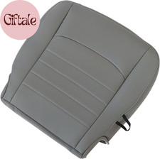 Gray Driver Side Bottom Microfiber Leather Replacement Seat Cover Compatible wit
