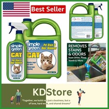 Natural Enzyme Cleaner for Cat Stains - Citrus Scent, 32oz Spray Gallon Refill