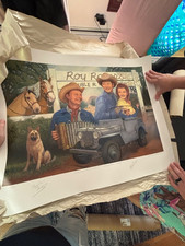 Roy Rogers signed color print