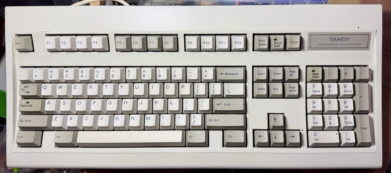 Tandy Enhanced Keyboard vintage - UNTESTED (no machine to test) good physically