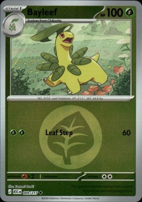 Bayleef (Energy Symbol Pattern) Reverse Holo Uncommon ME: Ascended