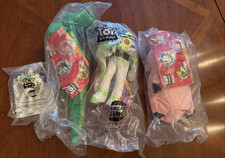 DISNEY TOY STORY BURGER KING 1996 Large Hamm, Buzz, Rex SET OF 3 Plus Small Buzz