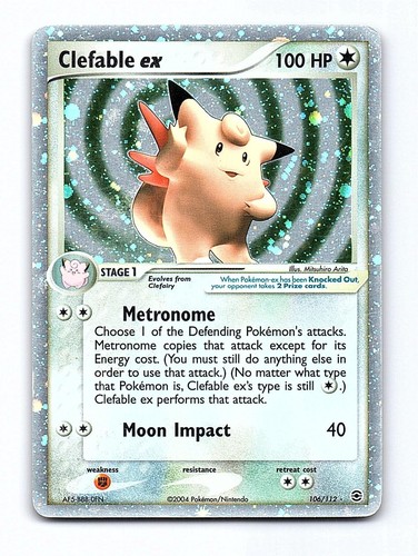 Clefable ex 106/112 Holo Ultra Rare FireRed & LeafGreen Pokemon MP