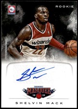 2012-13 Panini Marquee #59 Shelvin Mack Rookie Signatures Auto E1