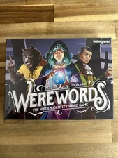 Werewords, 2018 Edition, New Art Hidden Identity Word Game, Bezier, Werewolf