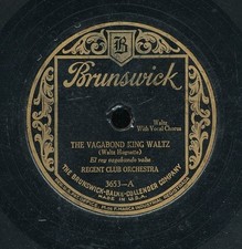 78tk-dance-BRUNSWICK 3653-Regent Club O.-(Vagabond King waltz/Sweetheart of Sigm