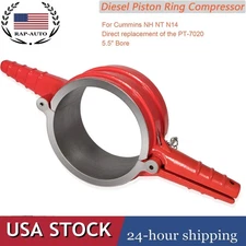 5.5" Bore Diesel Piston Ring Compressor Tool for Cummins NH NT N14 PT-7020 (Red)