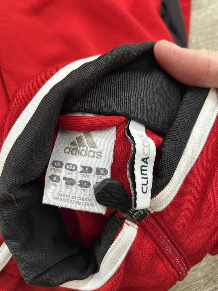 IU Indiana Hoosiers Fútbol Adidas 1/4 Cremallera Pullover Suéter Mediano Estrellas 3 Rayas Foto 4 de 4