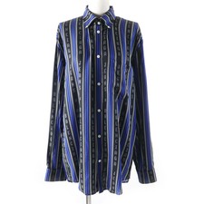 Balenciaga 20Ss 658956 Logo Button Striprogo Oversized Long Sleeve Shirt Multi 3