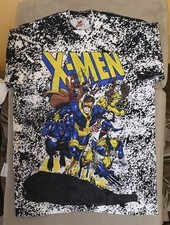   Vintage 1992 AOP Marvel Jim Lee X-Men Mega Print M T-Shirt Pre-Owned   